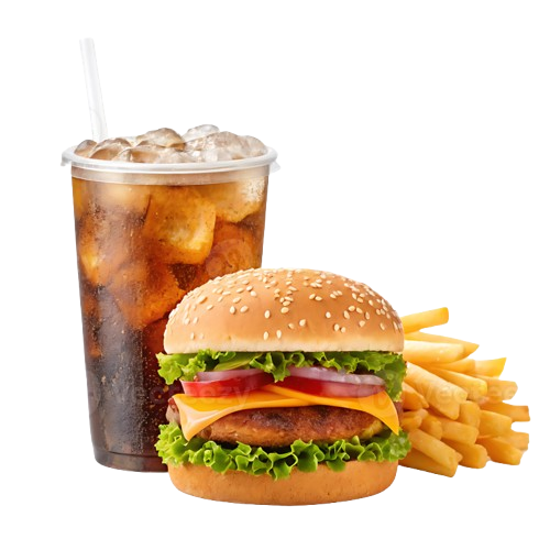 Burger, Fries, Coke